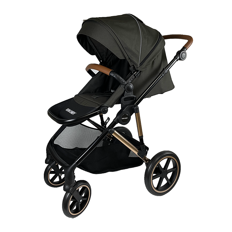 Luxuriöser Hochsicht-Kinderwagen, tragbarer, zusammenklappbarer, verstellbarer Kinderwagen RA-U08
